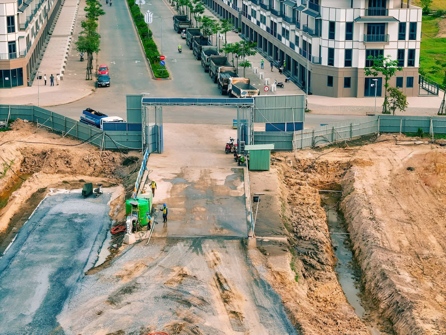 tiến độ xây dựng vinhomes green city